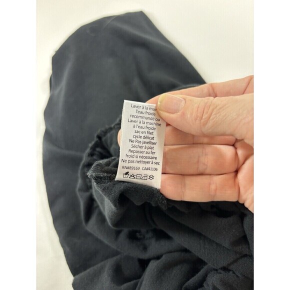 ATM Anthony Melillo High Torsion Jumpsuit Black Small Sleeveless Pockets Cropped - Picture 10 of 10